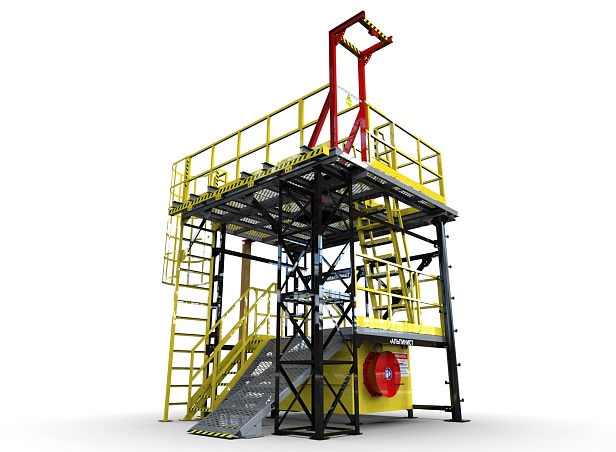  г. Курчатов.ООО "НГК" установило учебный полигон "Альпинист 03-02-5" для повышения квалификации специалистов  